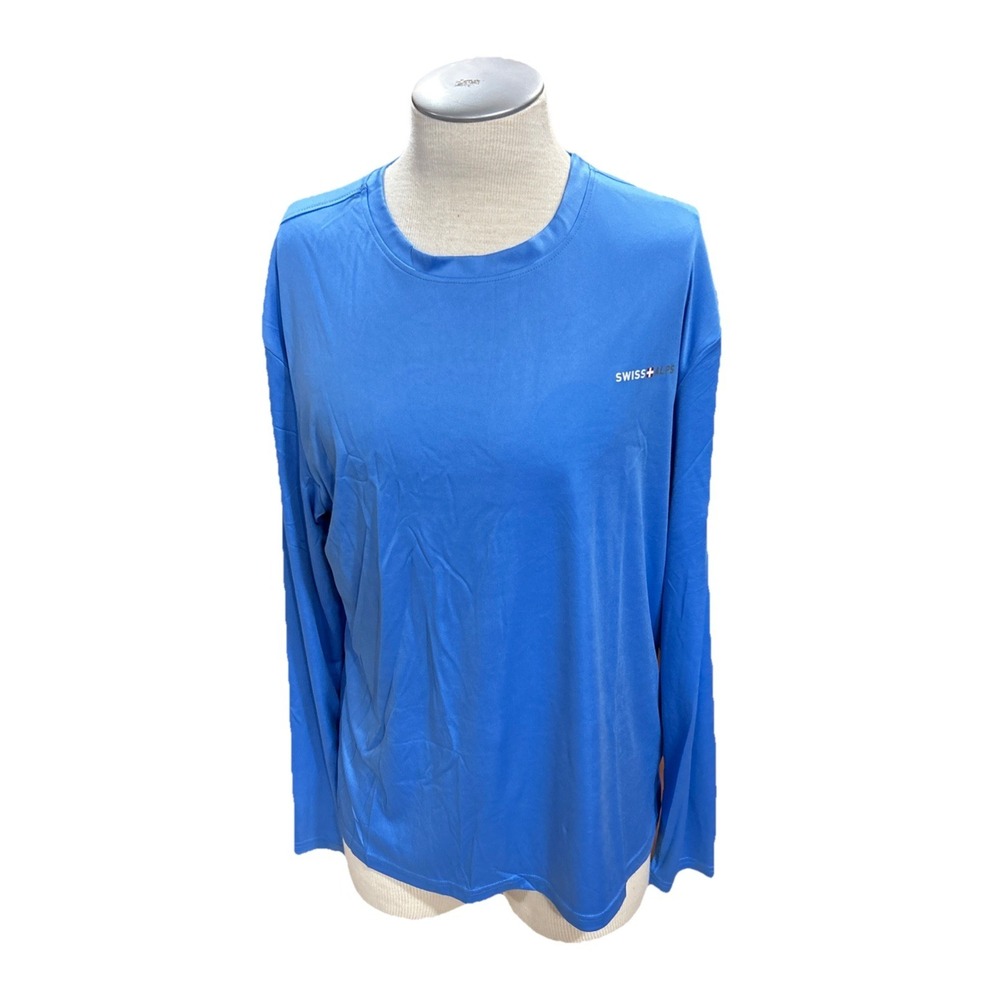 Swiss Alps Swim Shirt XL Mens Blue MmT2564 Beach Swimming